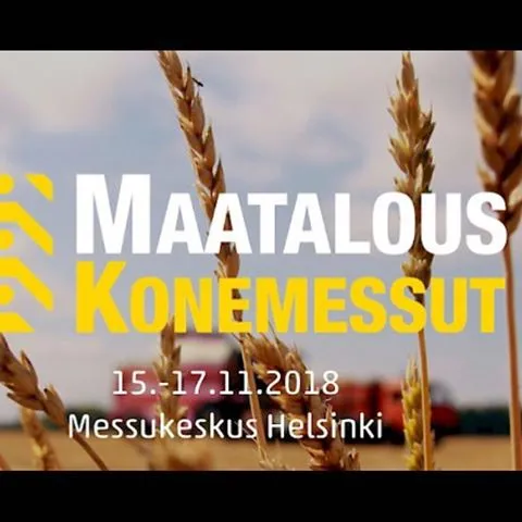 Forestry and agricultural machinery fair in Helsinki, 15–17 November 2018